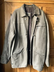 MIGAS Türkei Leder-Jacke/Mantel Herren Braun Gr. XL/54 Schwere Qualität - Bild 1 von 8