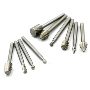 Cuchillo para tallar madera 10 piezas taladro accesorios corte rebabas rotativas - Imagen 1 de 12