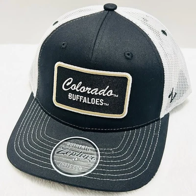 Zephyr Colorado Buffaloes Script Trucker Hat Cap Adjustable Snapback Black NCAA - Image 1 of 4