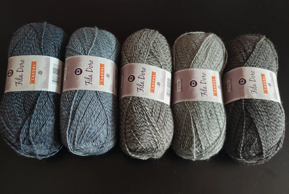 500 g Fila Doro Sockenwolle Mouliné 4-fach im Sparpaket - Bild 1 von 1