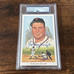 Johnny Mize Autographed Perez Steele Celebration PSA Slabbed HOF Giants Signed - Picture 1 of 2