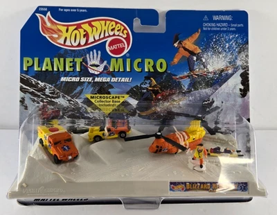 Equipo de recuperación Planet Micro Blizzard 1998 Hot Wheels - paquete sellado nuevo Foto 1 de 4