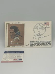 O.J. Simpson Signed Hall of Fame Envelope 1985 PSA/DNA COA Autograph - Picture 1 of 3