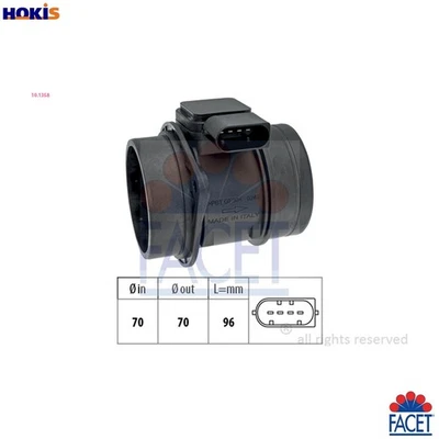 MASS AIR FLOW SENSOR 10.1358 FOR MITSUBISHI MERCEDES-BENZ SMART 1.5L 3cyl 2.0L - Image 1 of 4