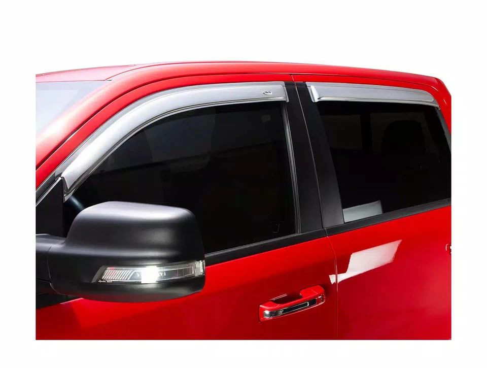 AVS Outside Mount Ventshade Chrome Vent Visors 4 Pc Set For 2018-2023 GMC Acadia Foto 1 de 4