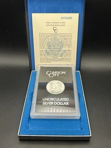 Dólar de plata Morgan 1883 CC GSA Hoard Carson City BU/MS $1 con caja y certificado de autenticidad - Imagen 1 de 18