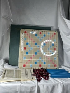 Scrabble Deluxe Edition Turntable Board Game Selchow and Righter COMPLETE 1977 - Picture 1 of 13