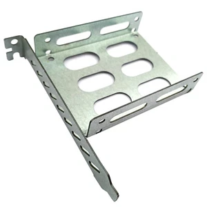 2.5" 2 HDD to PCIe Mount SSD Hard Disk Bay Adapter ATX PC Full Height Bracket - Picture 1 of 7
