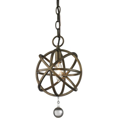 Mini colgante Z-Lite 416-8 bronce dorado acadia 1 luz Foto 1 de 3