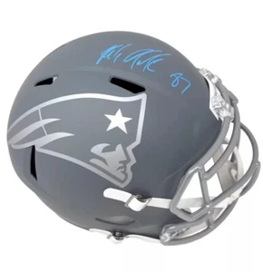 Rob Gronkowski Signed New England Patriots Slate Full Size Replica Helmet; JSA - Picture 1 of 4