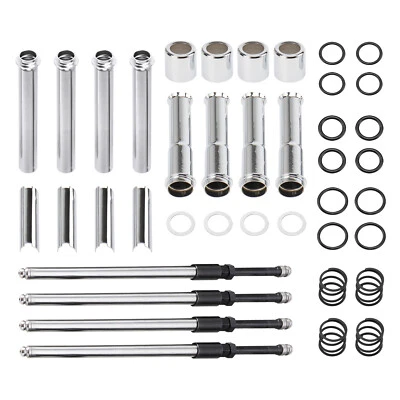 Harley 2017-UP M8 Softail Breakout Fat Bob Kit de tubo y cubierta de varilla de empuje ajustable Foto 1 de 4