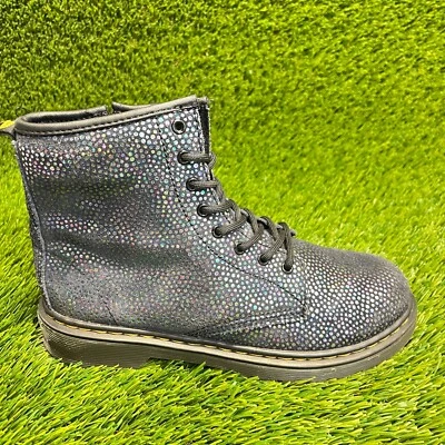 Dr. Martens 1460 Girls Size 5Y Black Purple Athletic Outdoor Lace Up Boots - Image 1 of 4