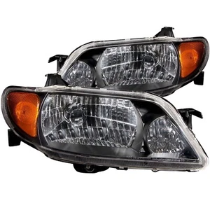ANZO 121107 for 2001-2003 Mazda Protege Crystal Headlights Black - Picture 1 of 10