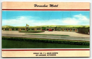 Horshoe Motel North of Laramie Wyoming Chrome Postcard WY PM 1968 - Picture 1 of 2