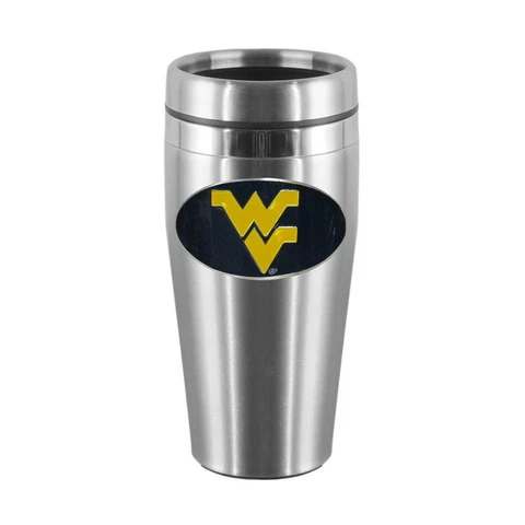 NCAA West Virginia Mountaineers Steel Travel Mug Cover