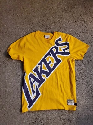 Mitchell & Ness Shirt Shaq NBA Lakers Jersey Tee T-Shirt Size Medium Gold (K) - Image 1 of 4