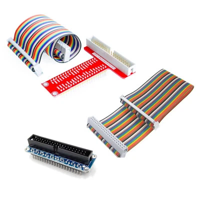 2 Stück Raspberry Pi GPIO Breakout Board Breadboard Adapter T Form + Gerade - Bild 1 von 4
