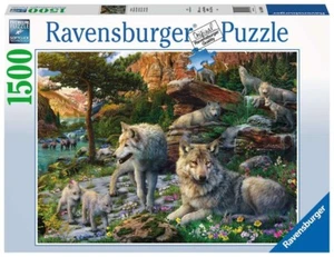 Rompecabezas Lobos en primavera 1500 piezas de Ravensburger - Imagen 1 de 2