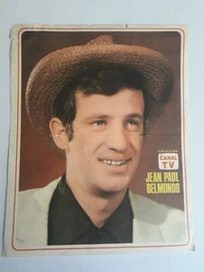 ¡JEAN PAUL BELMONDO! - COLECCIÓN CARTEL ORIGINAL CANAL TV - ARGENTINA AÑOS 60 - Imagen 1 de 2