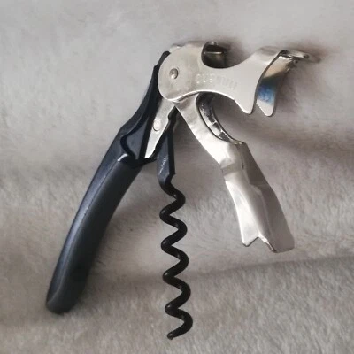 Murano waiters corkscrew soft handle, two tone grey, Sommelier's quality - Image 1 of 4