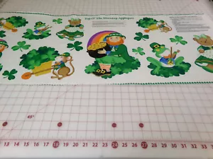 St Patricks Day Applique Fabric Panel by Cranston. M25-347 - Picture 1 of 15