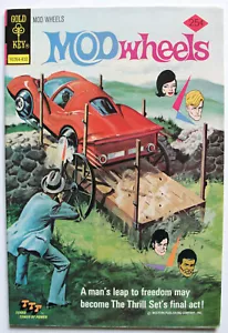 MOD WHEELS #14 VF Bronze Age Gold Key Comic 1974 ~ Painted Cover - Picture 1 of 3