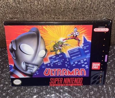 Ultraman: Towards the Future NEW SEALED! RARE SNES V-SEAM 2D FIGHTER 1991 DEBUT! - Image 1 of 4
