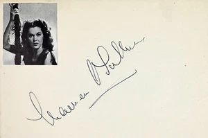 MAUREEN O'SULLIVAN Signed Autographed 4"x 6" INDEX CARD TARZAN the APE MAN JANE - Picture 1 of 6