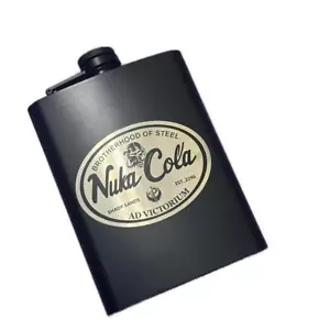 Brotherhood of Steel Fallout Style Lasergravur Edelstahl Flachmann Hüfte - Bild 1 von 4