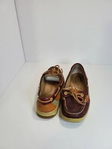 Sperry Top-Sider 9102898 Angelfish Embossed Anchor Boat Shoes Women's Size 7 M - Picture 1 of 12