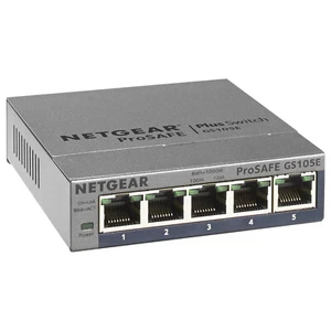 *NEW* *NEW* NETGEAR GS105E PROSAFE PLUS 5 Port Gigabit Switch GS105E-200NAS V... - Picture 1 of 1