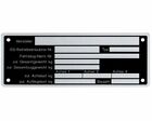 1 x Blanko Typenschild Anhngertypenschild Neutral Anhnger - Vers. 8 (5.54€/1St