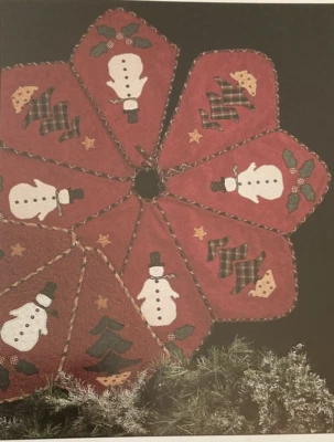 Vtg Rare Thimbleberries, inc Winter Wonderland Tree Skirt '96 Quilt pattern only - Image 1 of 3