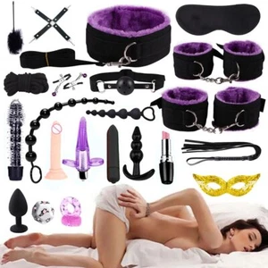 Plug-Gode-Anal,-Bondage-Gear-Anneaux-Pénis-Accessoires-Érotiques-Vibromasseur - Foto 1 di 47