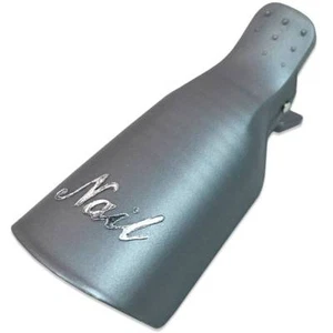 1pk High Quality Silver Acrylic UV Gel Polish Remover Clip Cap Manicure Tool - Picture 1 of 7