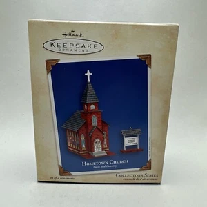 2004 "Hometown Church" Town and Country Hallmark Keepsake Ornament- NEW - Picture 1 of 4