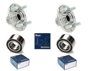 93-97 HONDA Civic Del Sol Front Wheel Hub & (OEM) KOYO Bearing Kit (SI, S)-PAIR - Picture 1 of 3