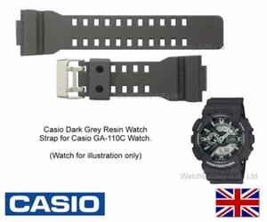 GA-110C Casio Watch Strap Band for GA-110C GA110C GA 110C Watch Dark Grey resin - Picture 1 of 7