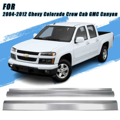 2Pcs Rocker Panel Cover for 2004-2012 Chevy Colorado Crew Cab GMC Canyon Steel - Image 1 of 4
