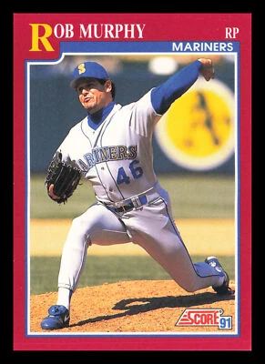 Rob Murphy #33T 1991 Score Rookie & Traded Seattle Mariners - Image 1 of 2