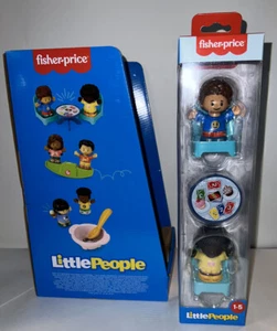 Fisher-Price Little People - Game Night Playset - Uno, Table, Chairs, Boy, Girl - Picture 1 of 4