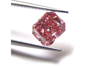 0,66 quilates Natural Suelto Elegante Intenso Rosa Naranja Diamante GIA Tono Rojo Radiante SI - Imagen 1 de 5