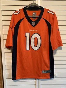 Nike Denver Broncos Jersey Mens Large #10 Jerry Jeudy NFL On Field Orange Blue - Picture 1 of 6