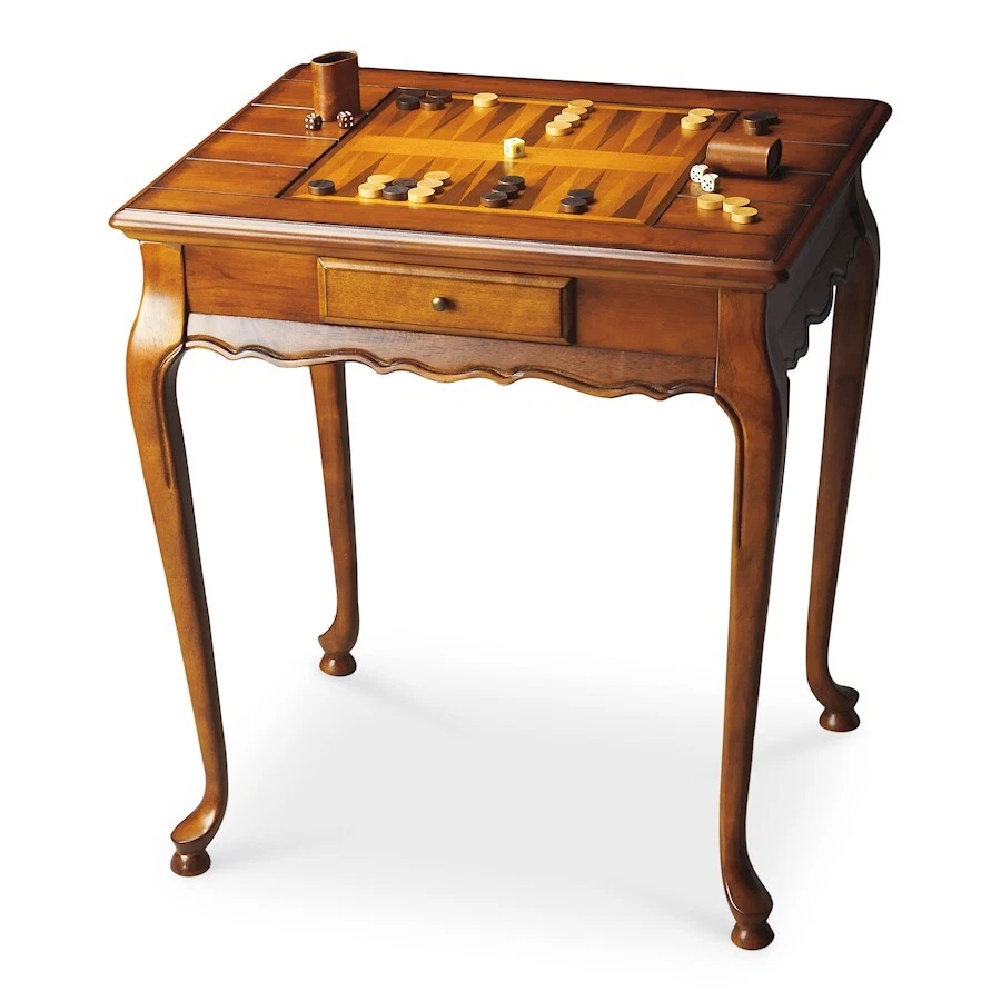 Butler Bannockburn Olive Ash Burl Game Table, Olive Ash Burl - 1694101 - Image 1 of 1