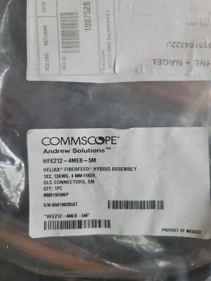 commscope address solutions HFE212-4MET2-2M HELIAX FIBERFEED HYBRID ASSEMBLY 1X2 - Image 1 of 4