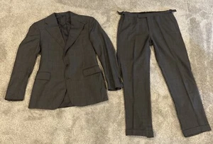 Polo Ralph Lauren Suit 40L Blazer 32x30 Pants Garrison Wool Made In Italy Grey - Picture 1 of 11
