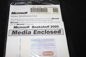 Brandneu Microsoft Bücherregal 2000 CD mit Echtheitszertifikat und Produkt-ID - Bild 1 von 7