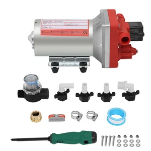 Water Pump Self-Priming Pressure Diaphragm Pump 12V RV 70 PSI 6 GPM FITS Boat - Picture 1 of 12