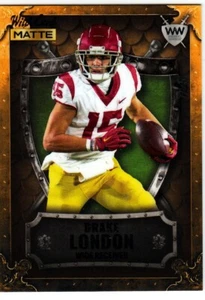 2022 Wild Card Matte Football Weekend Warrior Drake London WW-14 Falcons #7/25 - Picture 1 of 1