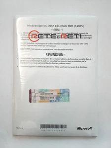€96+VAT IBM 47C9321 Windows Server 2012 Essentials ROK 1-2CPU French SEALED - Picture 1 of 1